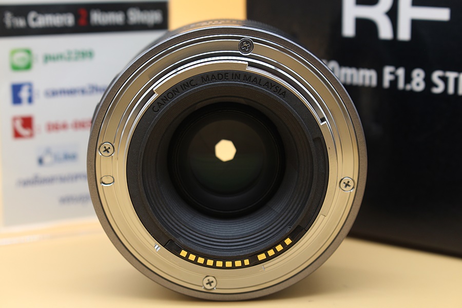 ขาย Lens Canon RF 50mm f/1.8 STM มีประกันEC-Mallถึง 6-05-66 อุปกรณ์ครบกล่อง แถมอุปกรณ์เสริม  อุปกรณ์และรายละเอียดของสินค้า 1.Lens Canon RF 50mm f/1.8 STM 2